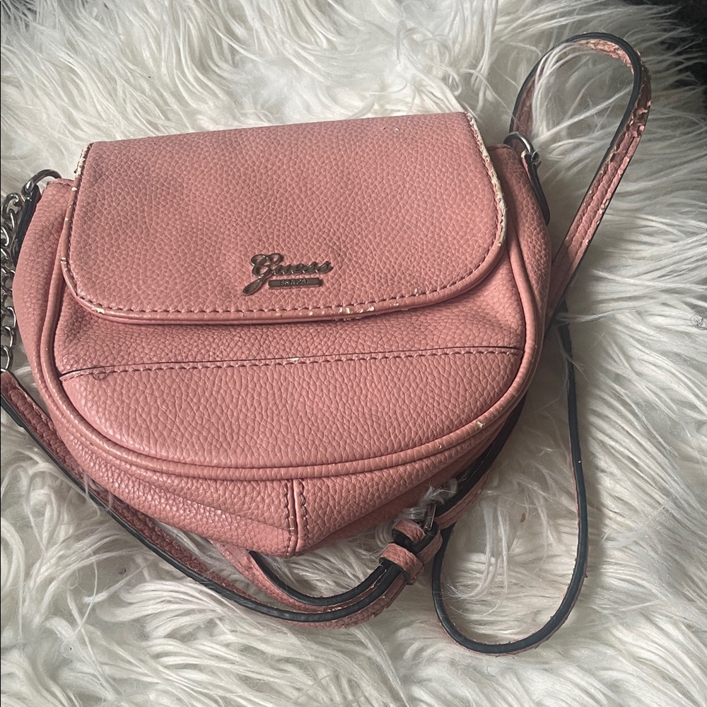Vintage Guess Blush Pink Crossbody Bag
